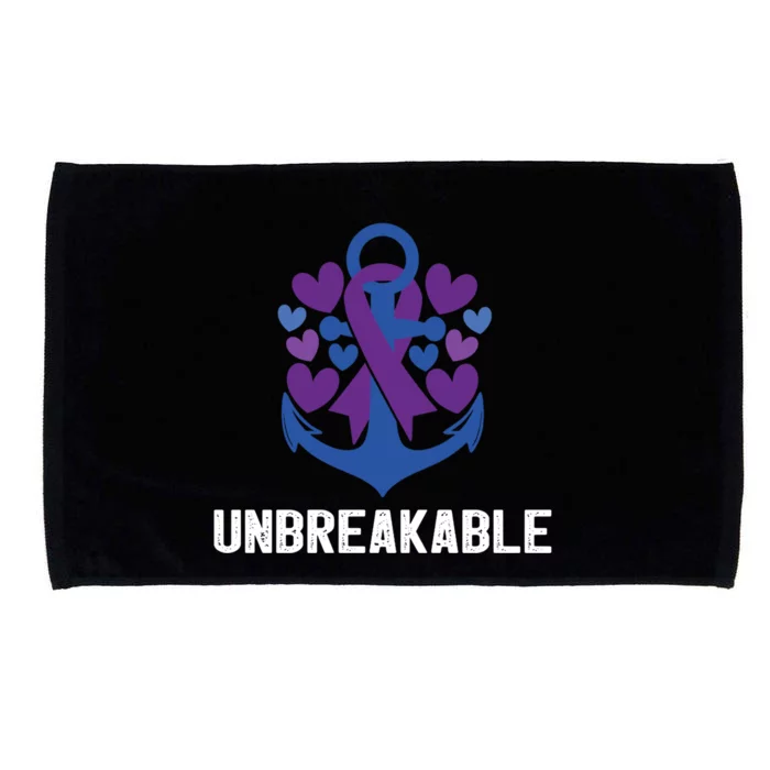 Rheumatoid Arthritis Warrior Unbreakable Great Gift Awareness Gift Microfiber Hand Towel