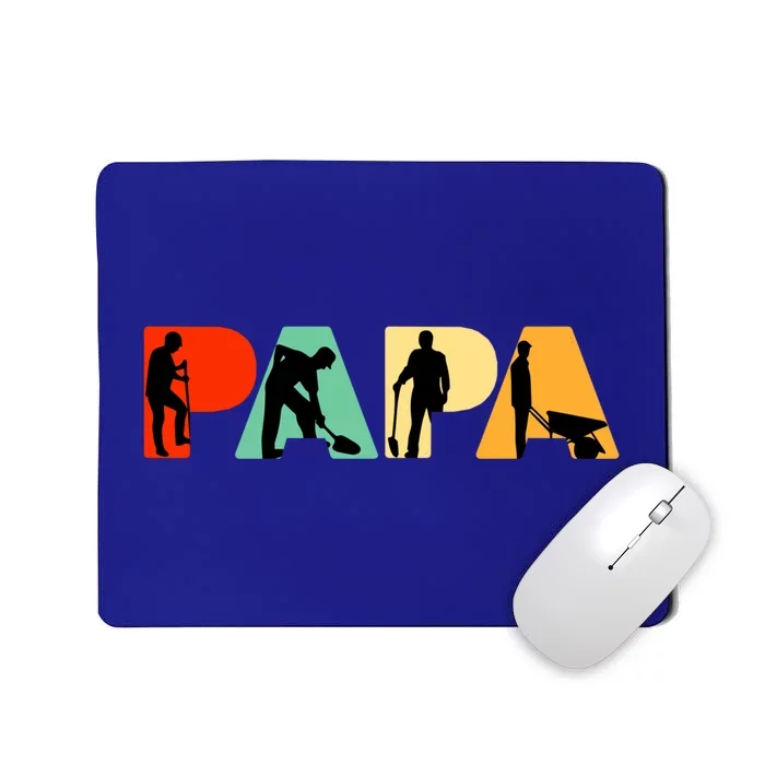 Retro Agricultural Worker Dad Proud Papa Gift Funny Gift Mousepad