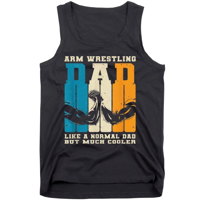 Retro Arm Wrestling Dad Normal Dad But Cooler Armwrestling Tank Top