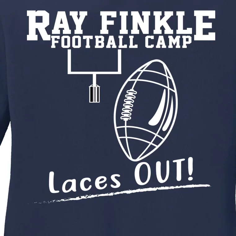 Ray Finkle Football Camp Laces Out Ladies Long Sleeve Shirt