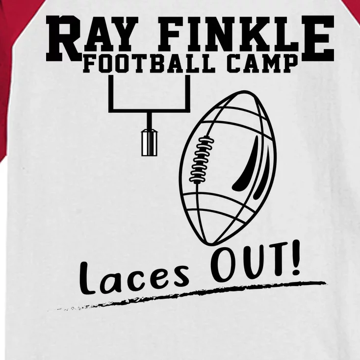 Ray Finkle Football Camp Laces Out Kids Colorblock Raglan Jersey