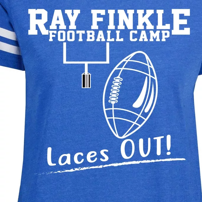 Ray Finkle Football Camp Laces Out Enza Ladies Jersey Football T-Shirt