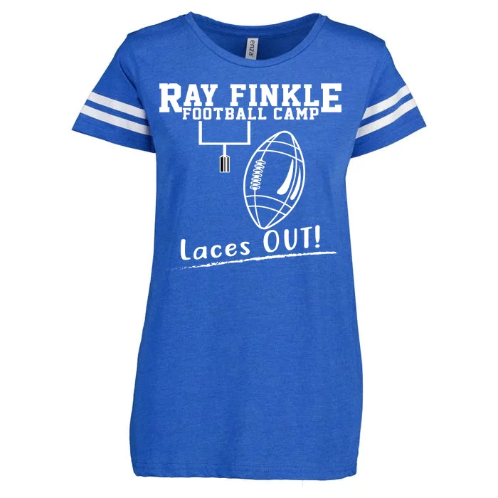 Ray Finkle Football Camp Laces Out Enza Ladies Jersey Football T-Shirt