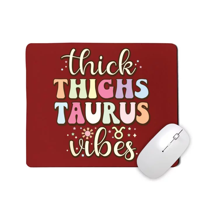 Retro Astrology Zodiac Sign April Or May Birthday Taurus Mousepad