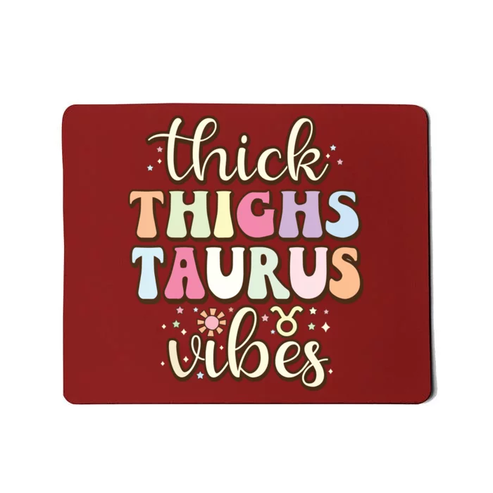 Retro Astrology Zodiac Sign April Or May Birthday Taurus Mousepad