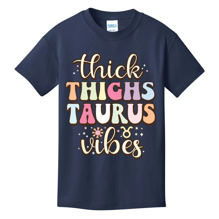 Retro Astrology Zodiac Sign April Or May Birthday Taurus Kids T-Shirt