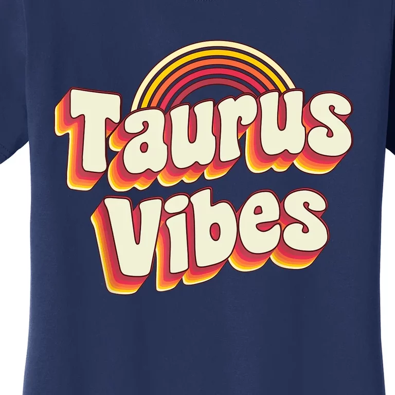 Retro Astrology Zodiac Sign April Or May Birthday Taurus Women's T-Shirt