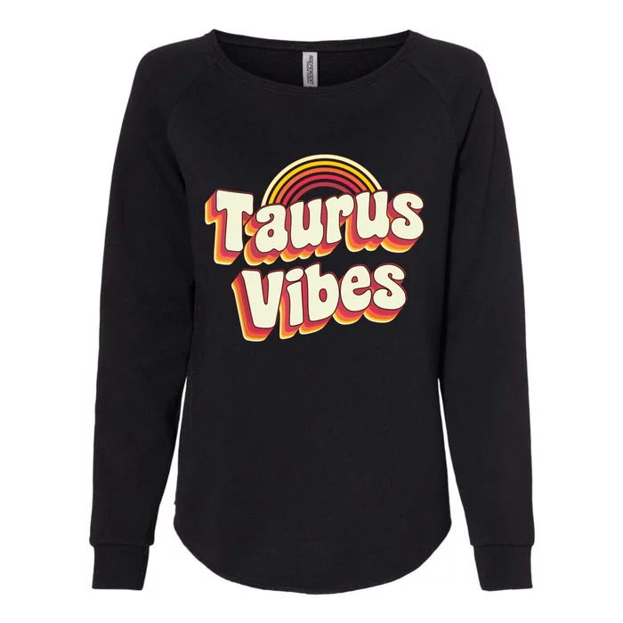 Retro Astrology Zodiac Sign April Or May Birthday Taurus Womens California Wash Sweatshirt