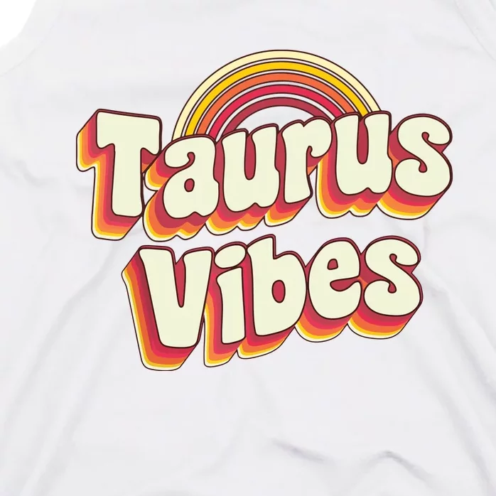 Retro Astrology Zodiac Sign April Or May Birthday Taurus Tank Top