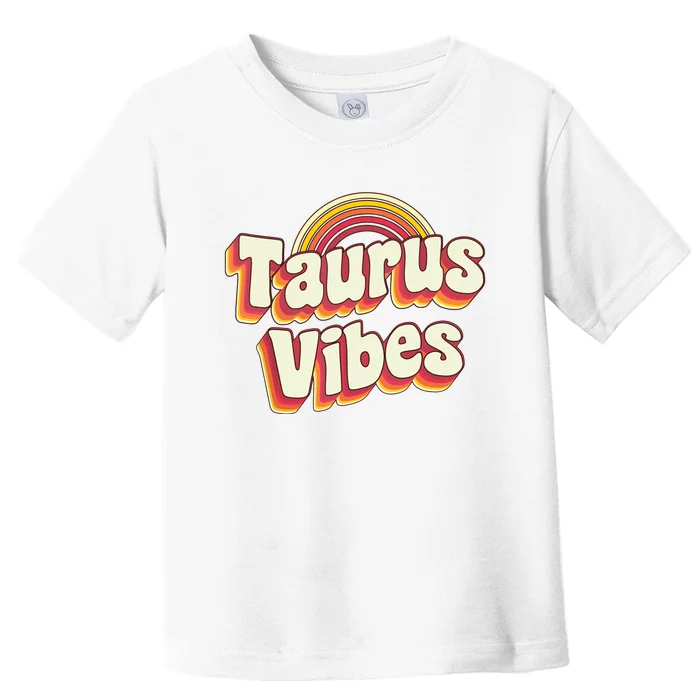 Retro Astrology Zodiac Sign April Or May Birthday Taurus Toddler T-Shirt