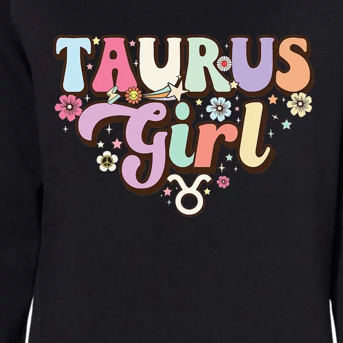 Retro Astrology Zodiac sign April or May birthday Taurus Womens California Wash Sweatshirt