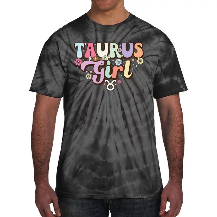 Retro Astrology Zodiac sign April or May birthday Taurus Tie-Dye T-Shirt