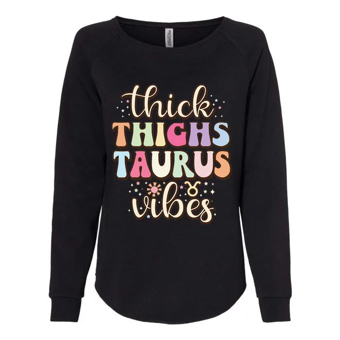 Retro Astrology Zodiac sign April or May birthday Taurus Womens California Wash Sweatshirt