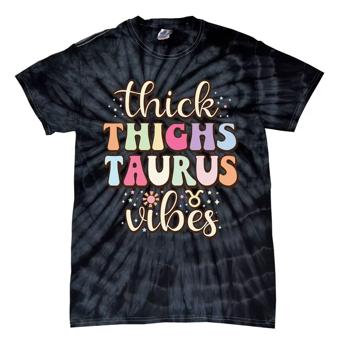 Retro Astrology Zodiac sign April or May birthday Taurus Tie-Dye T-Shirt