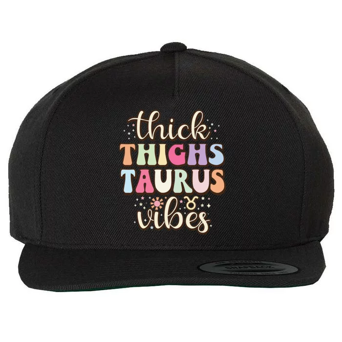 Retro Astrology Zodiac sign April or May birthday Taurus Wool Snapback Cap