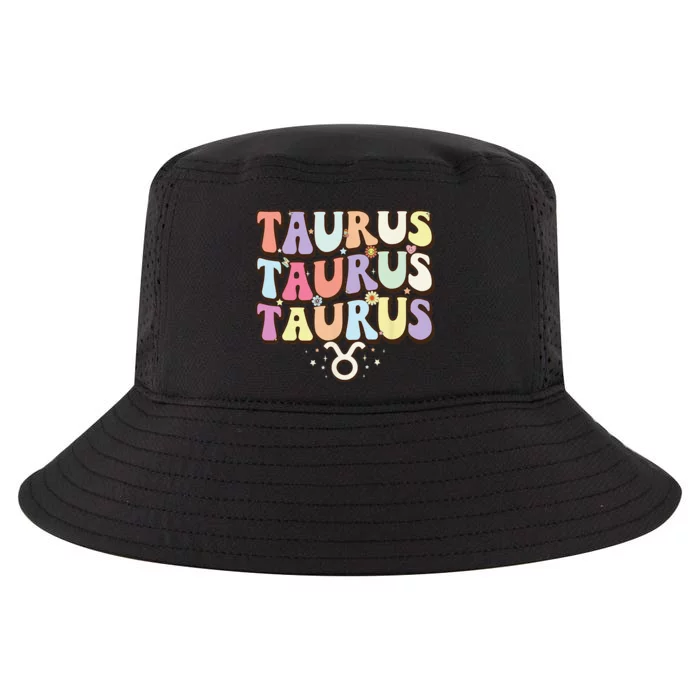 Retro Astrology Zodiac sign April or May birthday Taurus Cool Comfort Performance Bucket Hat