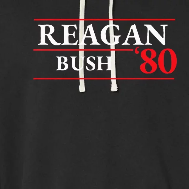 Reagan Bush 1980 Presidential Election Garment-Dyed Fleece Hoodie