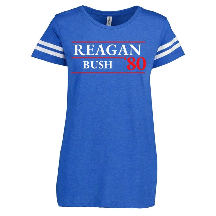 Reagan Bush 1980 Presidential Election Enza Ladies Jersey Football T-Shirt