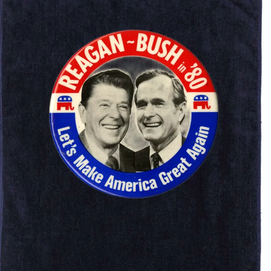 Reagan Bush 1980 Let's Make America Great Again Platinum Collection Golf Towel