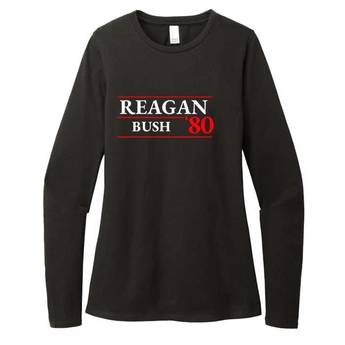 Reagan Bush 1980 Presidential Election Womens CVC Long Sleeve Shirt