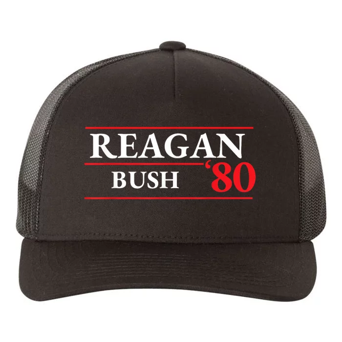 Reagan Bush 1980 Presidential Election Yupoong Adult 5-Panel Trucker Hat