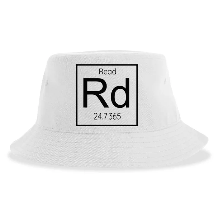 Read Books 247 Black Text Book Lover Sustainable Bucket Hat