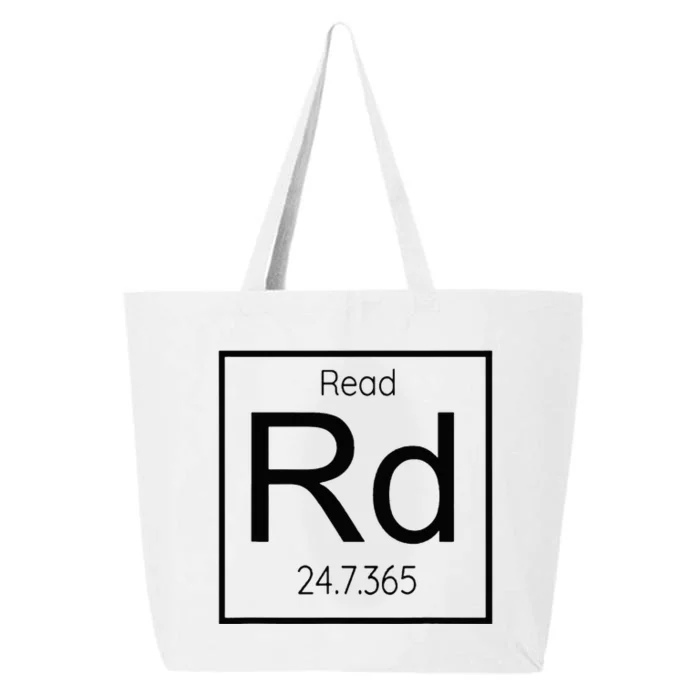 Read Books 247 Black Text Book Lover 25L Jumbo Tote