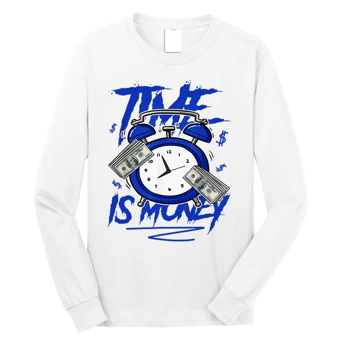 Racer Blue 5s To Match Time Is Money Shoes 5 Racer Blue Long Sleeve Shirt