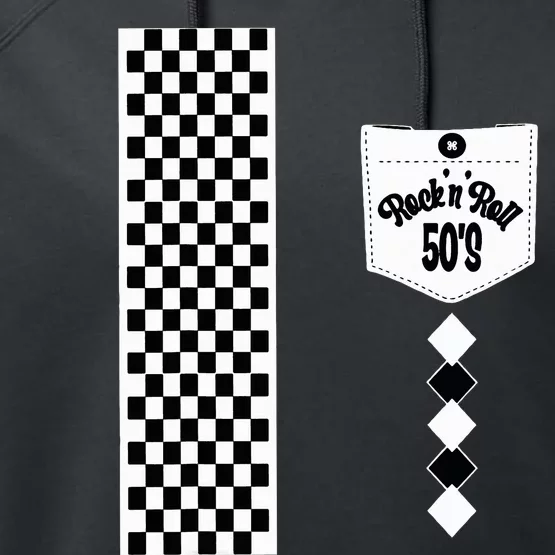 Rockabilly Bowling 50s Sock Hop Costumes Greaser Retro 1950s Performance Fleece Hoodie