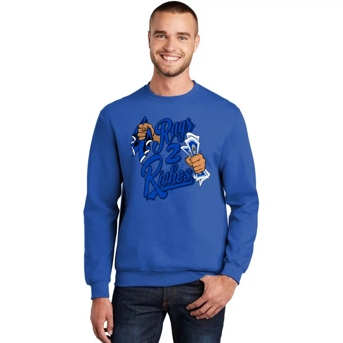 Racer Blue 5s Tee To Match Rag 2 Riches 5 Retro Racer Blue Sweatshirt