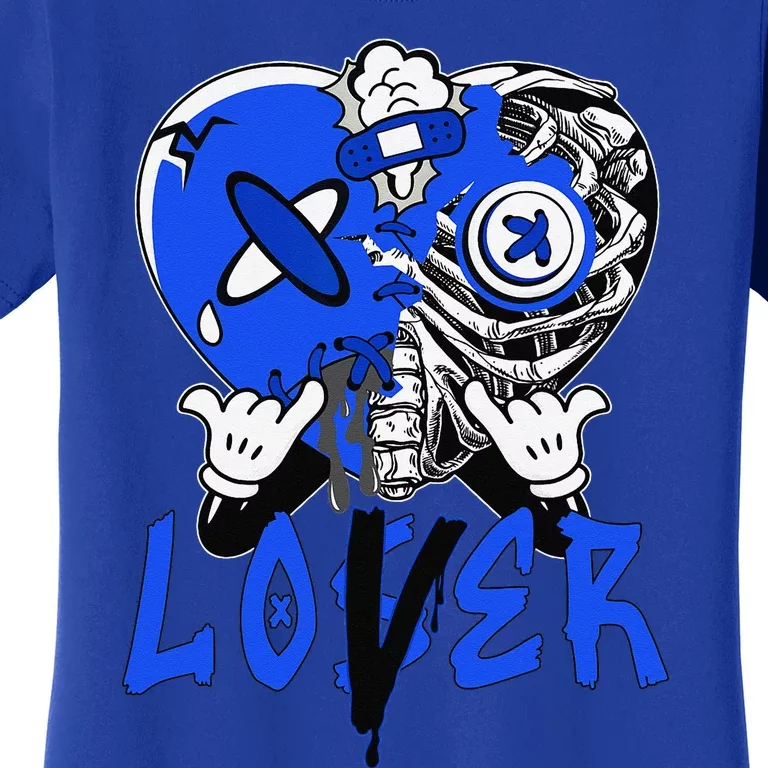 Racer Blue 5s Tee To Match Loser Lover Heart 5 Racer Blue Women's T-Shirt