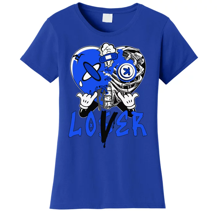 Racer Blue 5s Tee To Match Loser Lover Heart 5 Racer Blue Women's T-Shirt