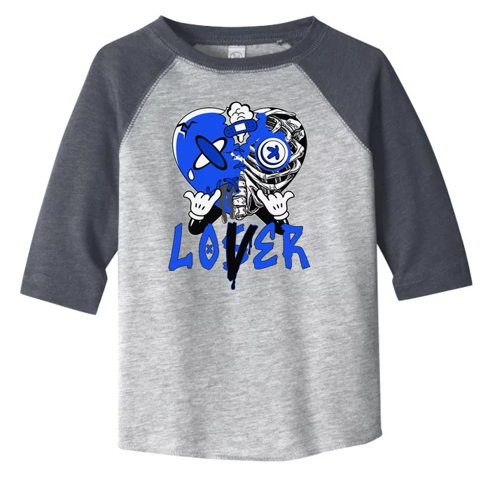 Racer Blue 5s Tee To Match Loser Lover Heart 5 Racer Blue Toddler Fine Jersey T-Shirt