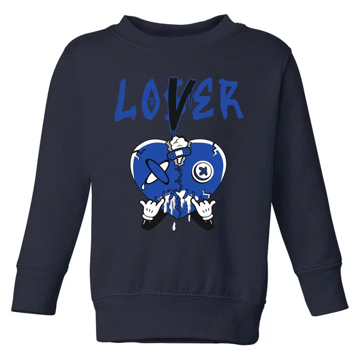 Racer Blue 5s Tee To Match Loser Lover Heart 5 Racer Blue Toddler Sweatshirt