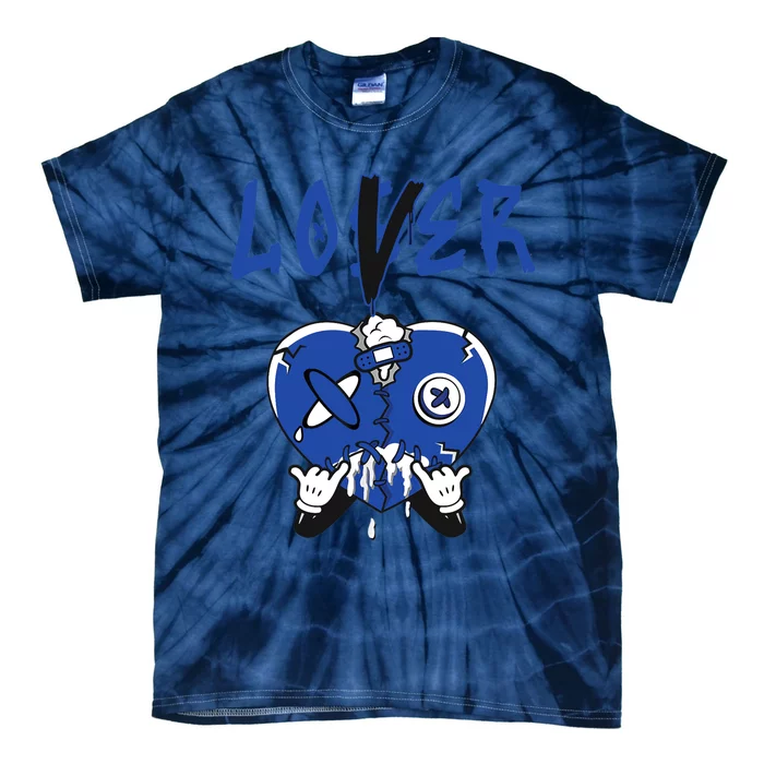 Racer Blue 5s Tee To Match Loser Lover Heart 5 Racer Blue Tie-Dye T-Shirt