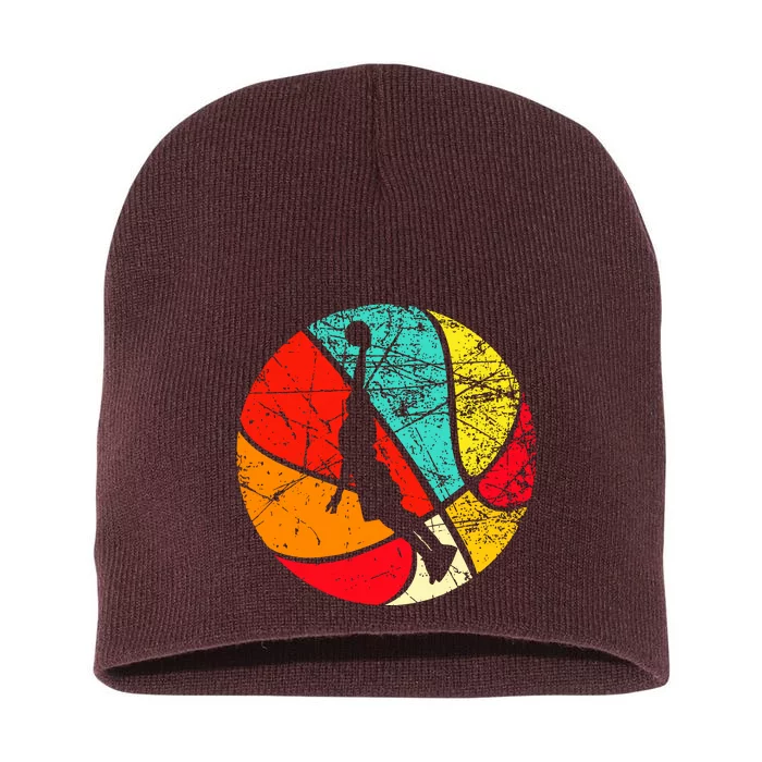 Retro Basketball 70s Short Acrylic Beanie