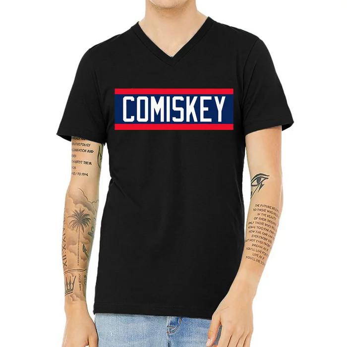 Retro Baseball 80s Throwback Style I Still Call It Comiskey V-Neck T-Shirt