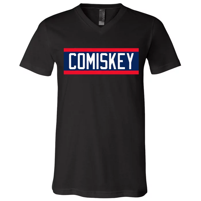 Retro Baseball 80s Throwback Style I Still Call It Comiskey V-Neck T-Shirt