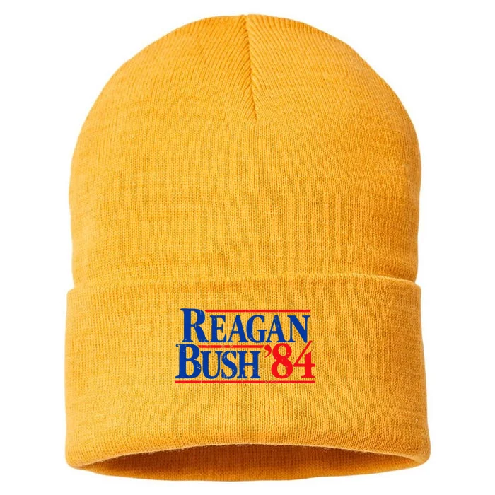 Reagan Bush 84 Vintage Republican Sustainable Knit Beanie