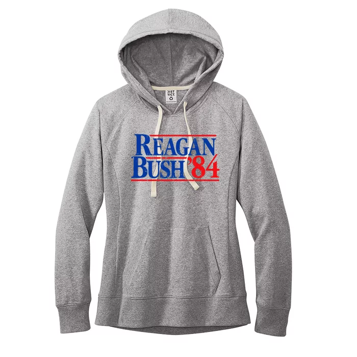 Reagan Bush 84 Vintage Republican Women's Fleece Hoodie