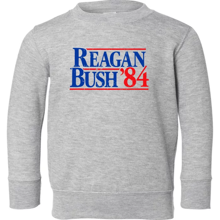 Reagan Bush 84 Vintage Republican Toddler Sweatshirt