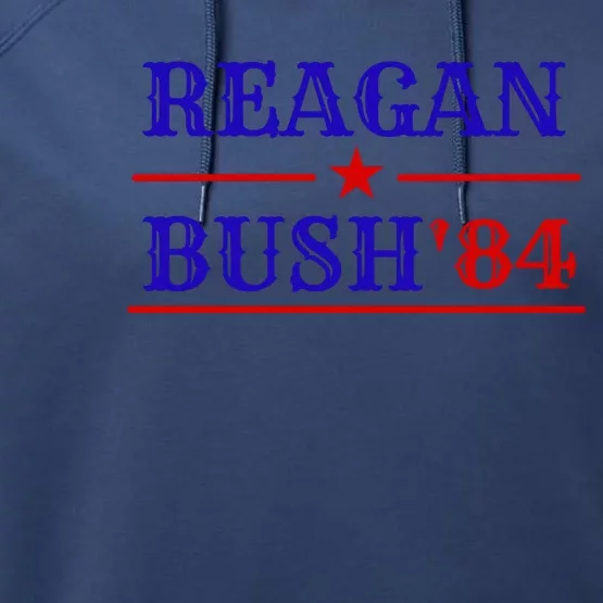 Reagan Bush 84 Performance Fleece Hoodie