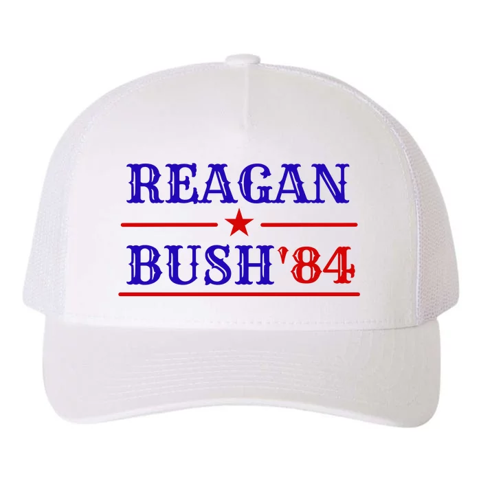 Reagan Bush 84 Yupoong Adult 5-Panel Trucker Hat