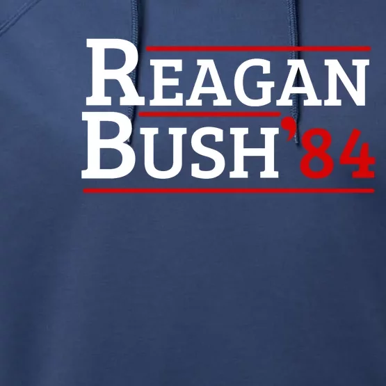 Reagan Bush 84 Performance Fleece Hoodie