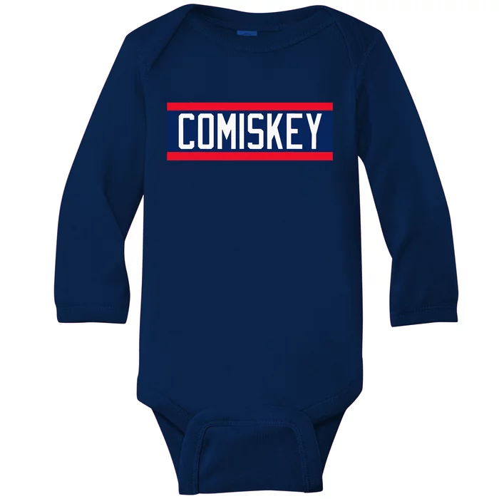 Retro Baseball 80's Throwback StyleI Still Call It Comiskey Baby Long Sleeve Bodysuit