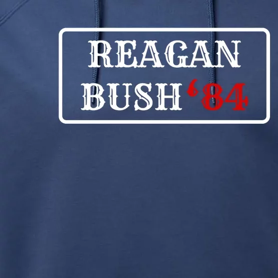 Reagan Bush 84 Performance Fleece Hoodie