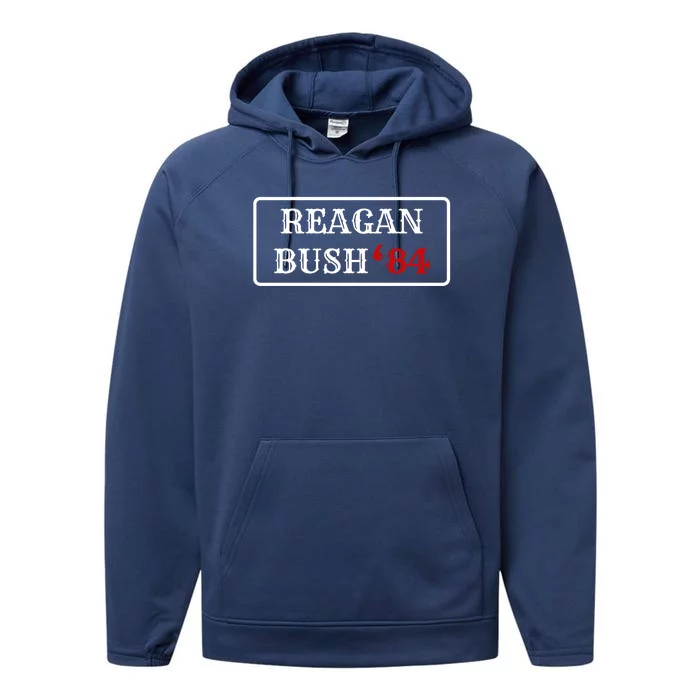 Reagan Bush 84 Performance Fleece Hoodie