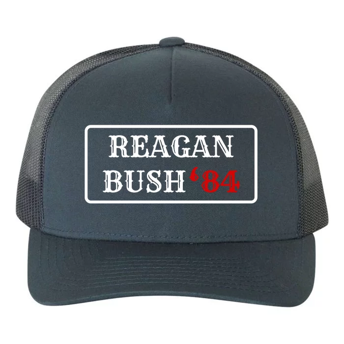 Reagan Bush 84 Yupoong Adult 5-Panel Trucker Hat