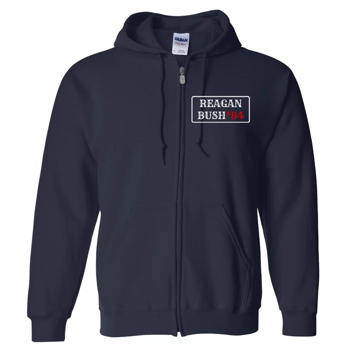 Reagan Bush 84 Full Zip Hoodie