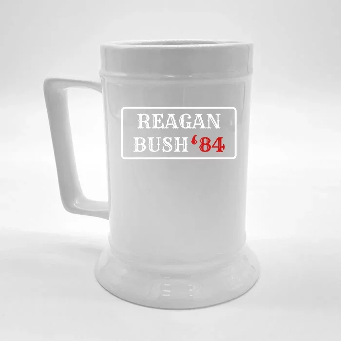 Reagan Bush 84 Front & Back Beer Stein